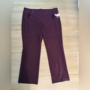 NEW In Moda Purple Career Dress Pants 18W 40/30”